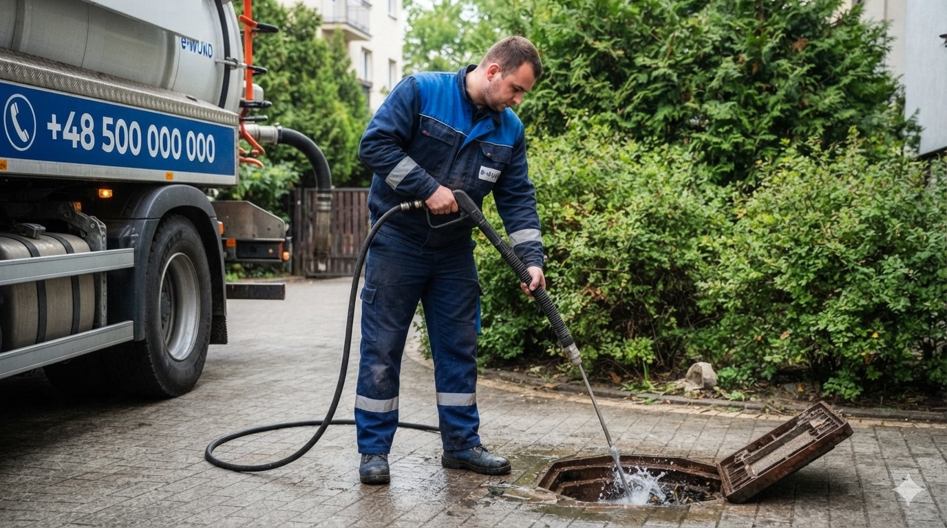 Udrażnianie kanalizacji zewnętrznej